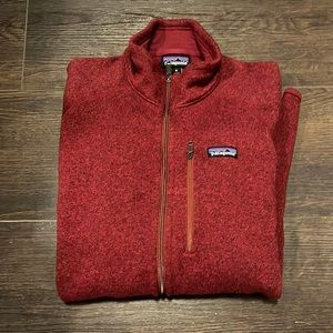 Men’s Maroon XL full zip Patagonia better sweater